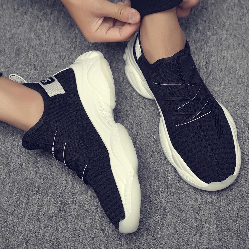 

Летающая плетеная обувь мужская обувь корейская версия модной спортивной и повседневной обуви папины модные туфли универсальные кокосовые модные туфли дышащая обувь 44