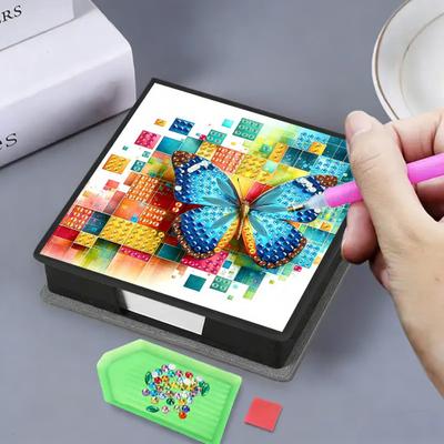 DIY Notizbox Diamantmalerei Set Haftnotizhalter Bastelset Diamantmalerei
