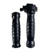 Motorcycle Modification Retro Aluminum Alloy CNC Handlebar with Large Oil Twist 22 Dual Throttle Handle Set,