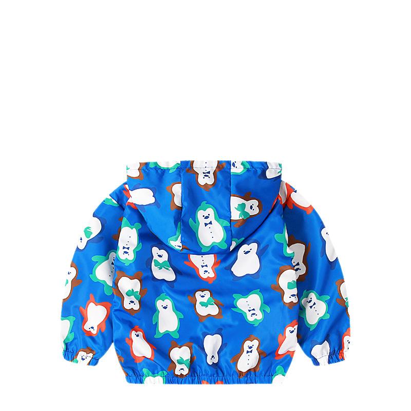 Kinder Frühling Jungen Cartoon Jacke Reißverschluss Kapuzenjacke