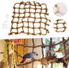 Heizi Parakeet Athletic Toy Net Playground Budgie Climbing Medium Parakeet Exercise Stress Relief Sparrow Parrot X (60cm 60cm)