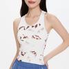 Seamless Tie-Dye Yoga Tank with Removable Pads - Double Layer, High Elasticity, Breathable Fitness Top