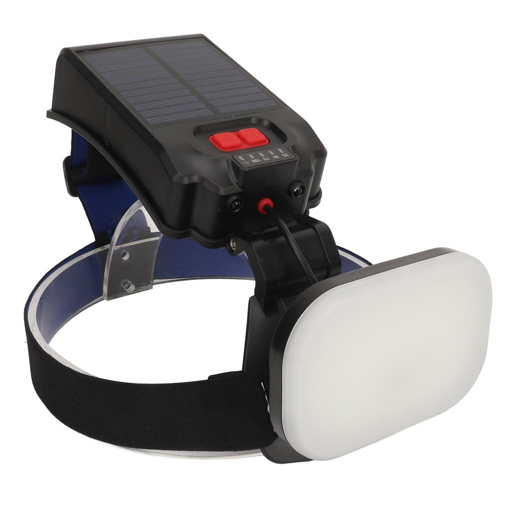 Fishing Headlamp IPX4 Waterproof USB Solar Powered 1200LM Ultra Bright LED 3 Lighting Modes Sensor