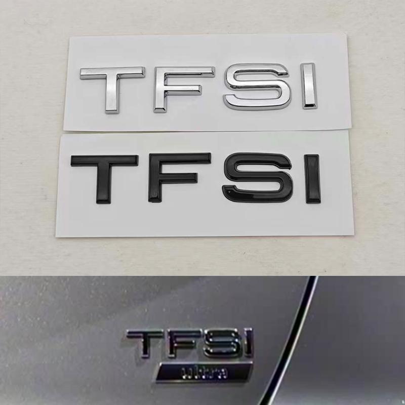 3D ABS Car Rear Trunk Letters Badge Sticker Logo TDI TFSI Emblem Decals For Audi A3 A4 A5 A6 A7 A8 Q3 Q5 Q7 Q8 SQ/RS/S Series