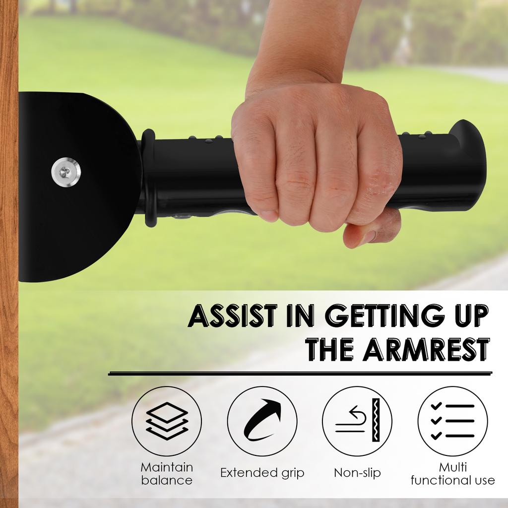 5.5 Inch Foldable Flip Up Grab Bar Nonslip Doorway Flip Assist Handle Multifunctional Stair Assist Grab Bar Practical Handle for