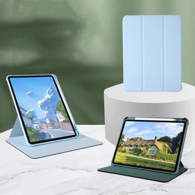 Coque avec porte-crayon pour iPad Pro 11, 2021 Air 4 5 2020 2022, Rotation à 360 °, 10.5 10.2, 7e, 8e, 9e génération, Funda