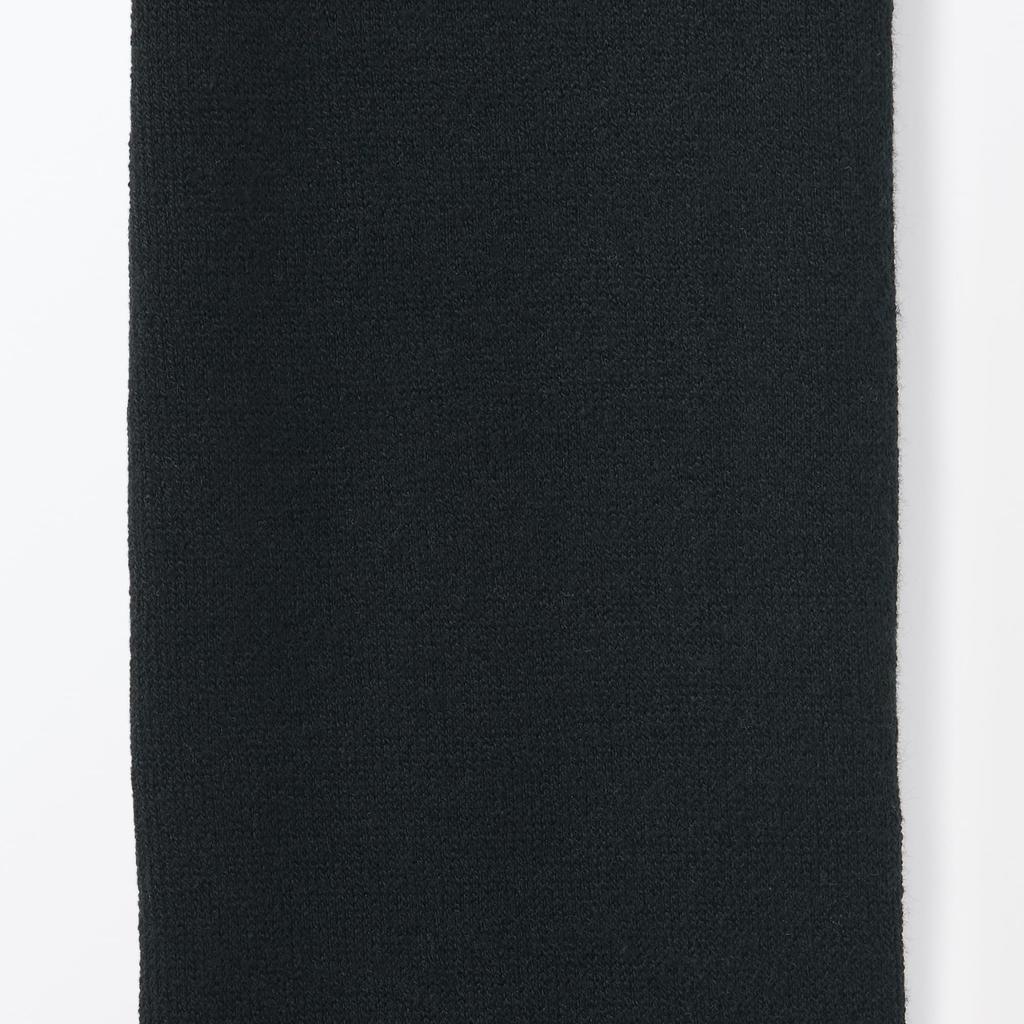 MUJI Tights Size L Women's Right-Angle Foot-Shaped (DGE05A5A) Black, Women's