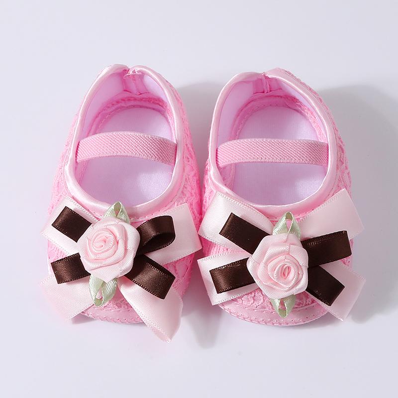

Туфли для девочки с цветочным бантом, нескользящие, для младенцев, принцесс, для 0-1 года 13