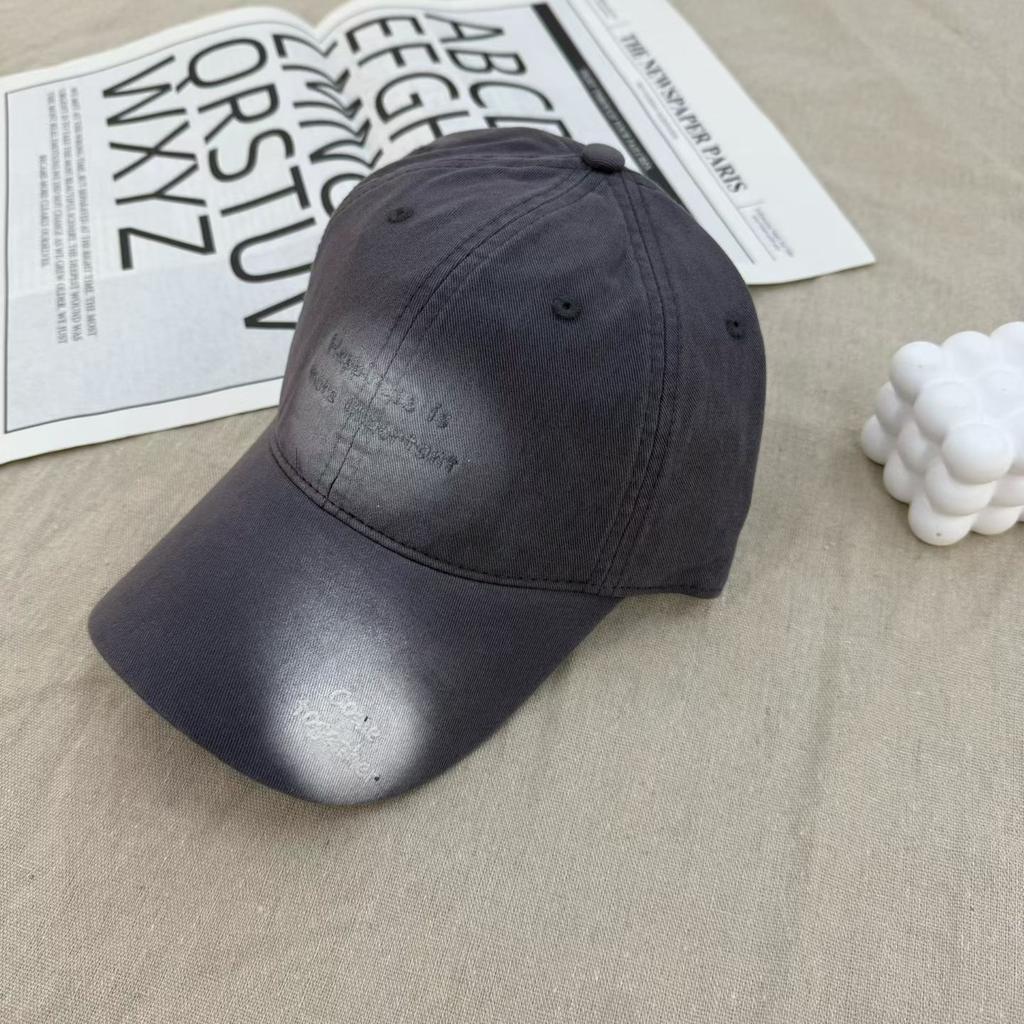 New Ins Style Baseball Cap Female Simple Letters Versatile Face Small Soft Top Sunshade Cap Male