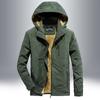 Autumn and Winter New Men's Fleece Thickened Jacket Youth Loose Large Size Casual Top Jacket Clothes