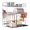 Double-Layer Kitchen Sink Dish Drying Rack