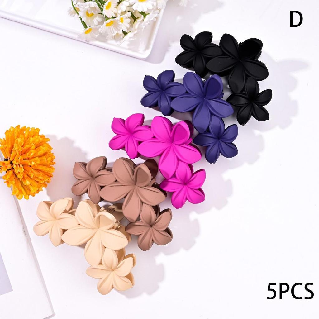 Frosted Mini Hair Claw Clips 2-Pack - Small Shark Hair Accessories for High Ponytails