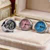 New Creative Ring Watch Circular Dial Alloy Shell Finger Watch for Men Women Couple Hot Selling