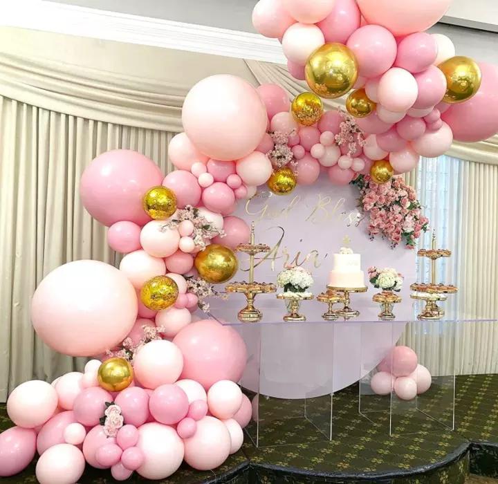 Palloncini Rosa Opachi Palloncino in Foglio 4D Sirena Arco Nuziale Ghirlanda Palloncini Kit Arco Ghirlanda Palloncini
