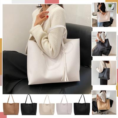 Color Large Capacity Messenger Shoulder Bag Tote Bag Casual Handbag