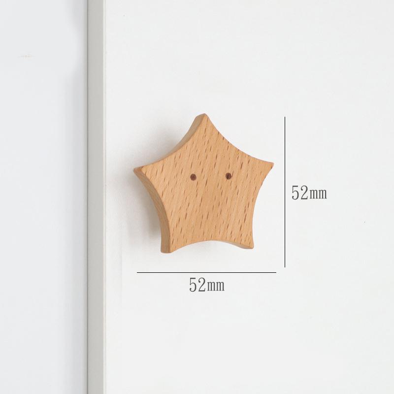 WV Wooden Door Handles Animal Wood Furniture Handles for Cabinets Dressers Drawers Door Knobs Kitchen Cupboard Wardrobe Pulls