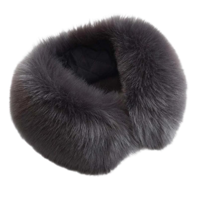 Luxurious Artificial Furs Neck Warmer For Winter Soft Thermally Scarf Fashionable Necks Wrap for Running Cycling