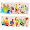 Wooden Educational Animal & Transport Jigsaw Puzzles for Toddlers 1-3 Years: Early Learning Toys
