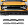 Front Grille Erts Mesh Trim Cover For Ford Bronco 4Dr + Black Accessories