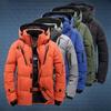 Pánská péřová bunda 5XL Teplá bílá kachní peří s kapucí pro zimu, Městská Streetwear Móda Silná Parka pro Každodenní nošení