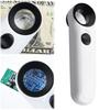 40X Handheld Magnifier HD Magnifying Glass with 2 LED Lights Illuminated Jewelers Loupe Magnifier for Jewelry Identifying