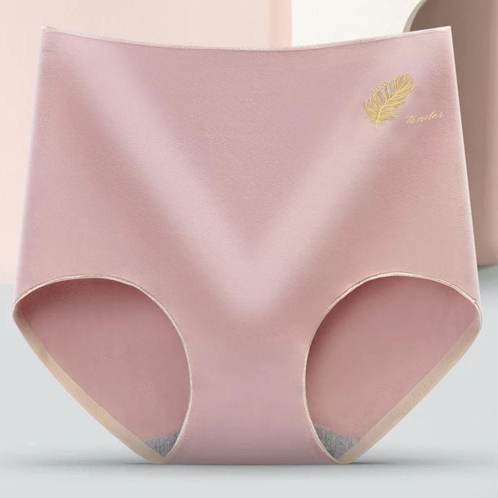 Cotton High-waist Girls Breathable Lingerie Graphene Crotch Panties Women Underwear Seamless Briefs