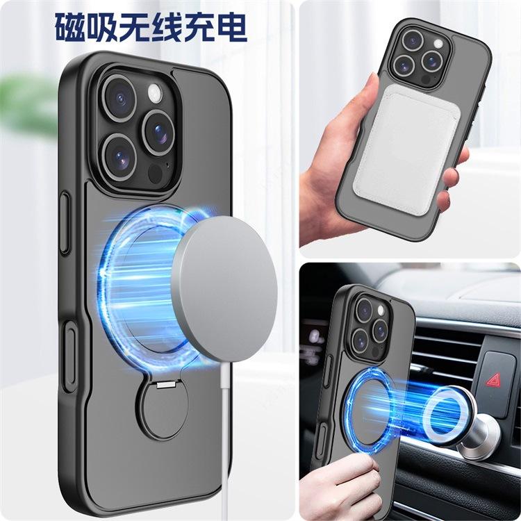 Applicable to Apple 11 rotating bracket magnetic mobile phone case iphone11promax fulcrum protective case 11 case
