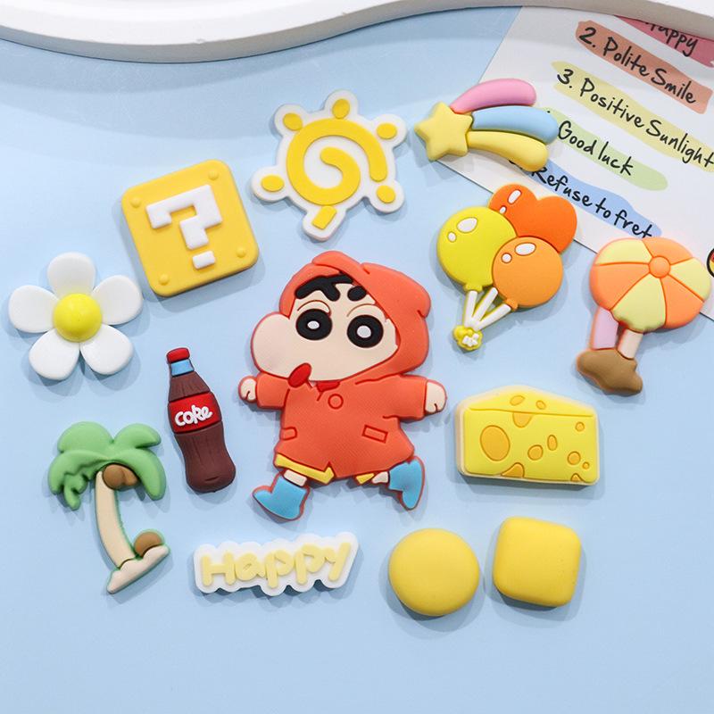 Crayon Shin-chan 3D Magnet & Sticker Set for DIY: Fridge, Shoes, Phone Case, and Car.