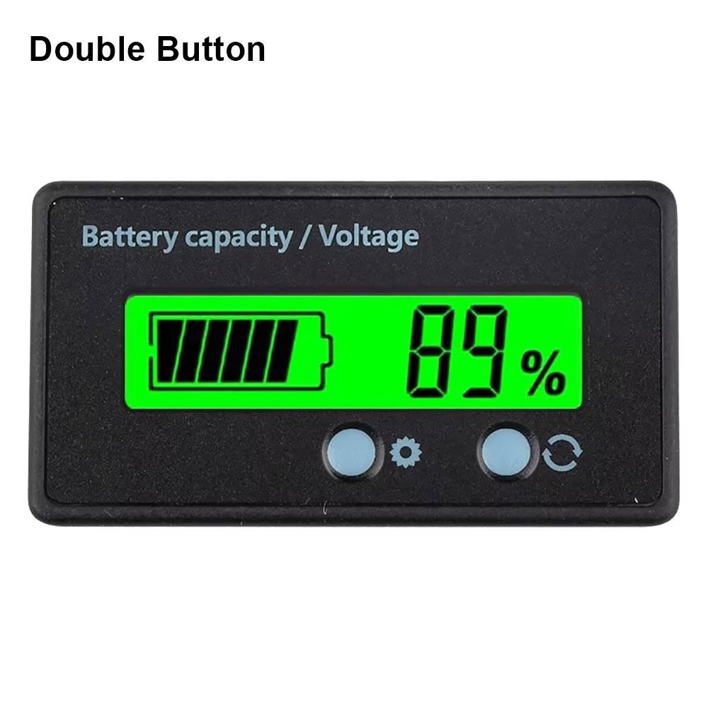 1Pcs with Alarm Battery Gauge DC 12V 24V 36V 48V 60V 72V Percentage Gauge Battery Capacity Indicator Plastic