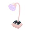 Smart Touchscreen Nail Art Lamp - Fast Dry, No Blackening, Desktop Rechargeable Phototherapy Gooseneck for Nail Tips.