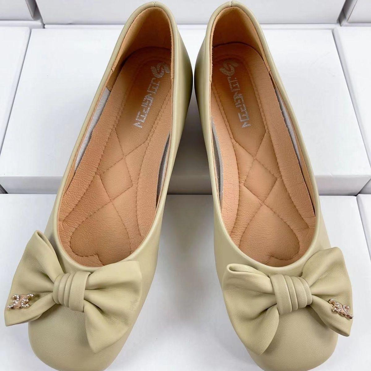 

Temperament мягкая подошва универсальные однопедальные туфли для поездок на работу женские весна 2025 новые повседневные туфли Doudou женские 40