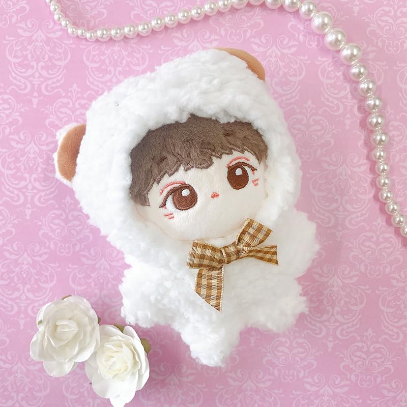 Fluffy Kigurumi Kuma 10cm Plush Toy, White, G-Trigger, for Oshi-Nui (Pre-owned)