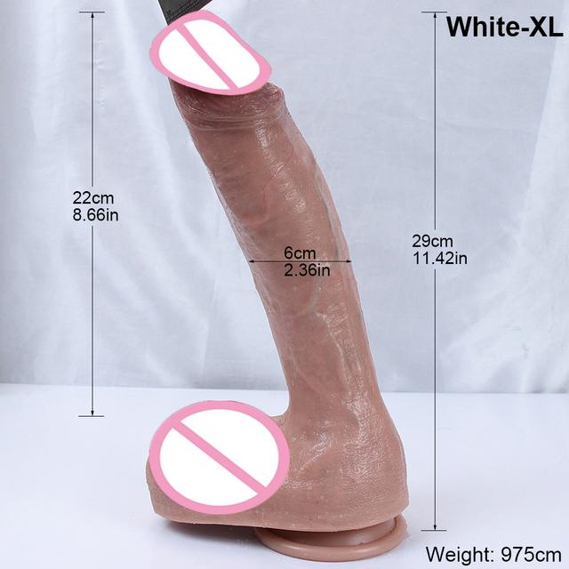 XXL Oversized Dildo Realistic Huge Penis Giant Phallus Long Soft Silicone Suction Cup Anal Sex Toys For Women Vagina Masturbator