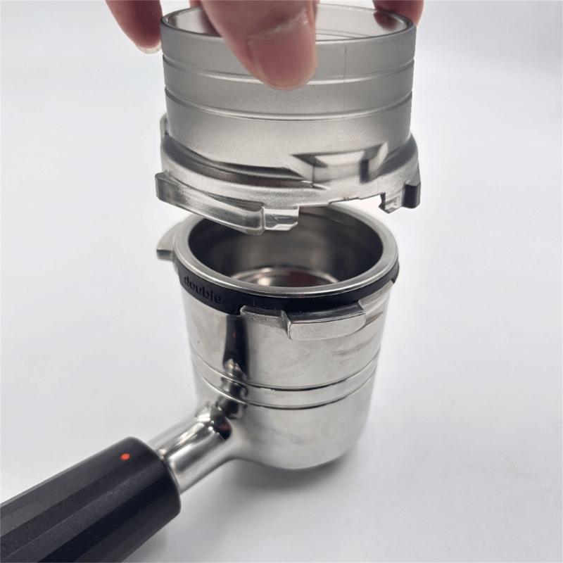 Anti Splash Portafilter Attachment Reduces Coffee Waste Heat Resistant Ergonomic Design for Home and Commercial Use