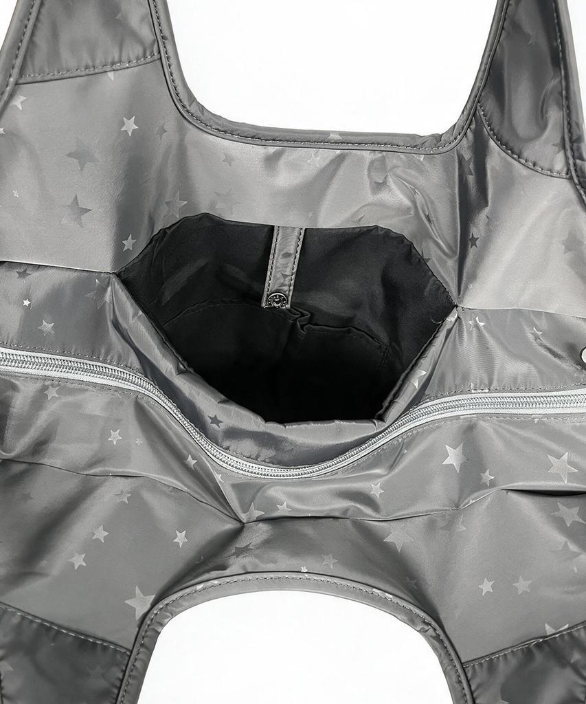 The Green Lab Star Nylon Shopper Bag [Grey]