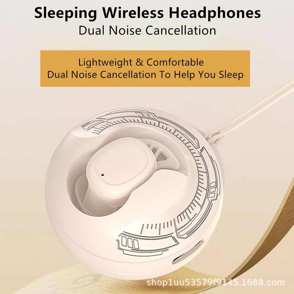 

2024 new rotating compartment OWS Bluetooth headset, long battery life hanging ear start noise reduction running game headset коричневий