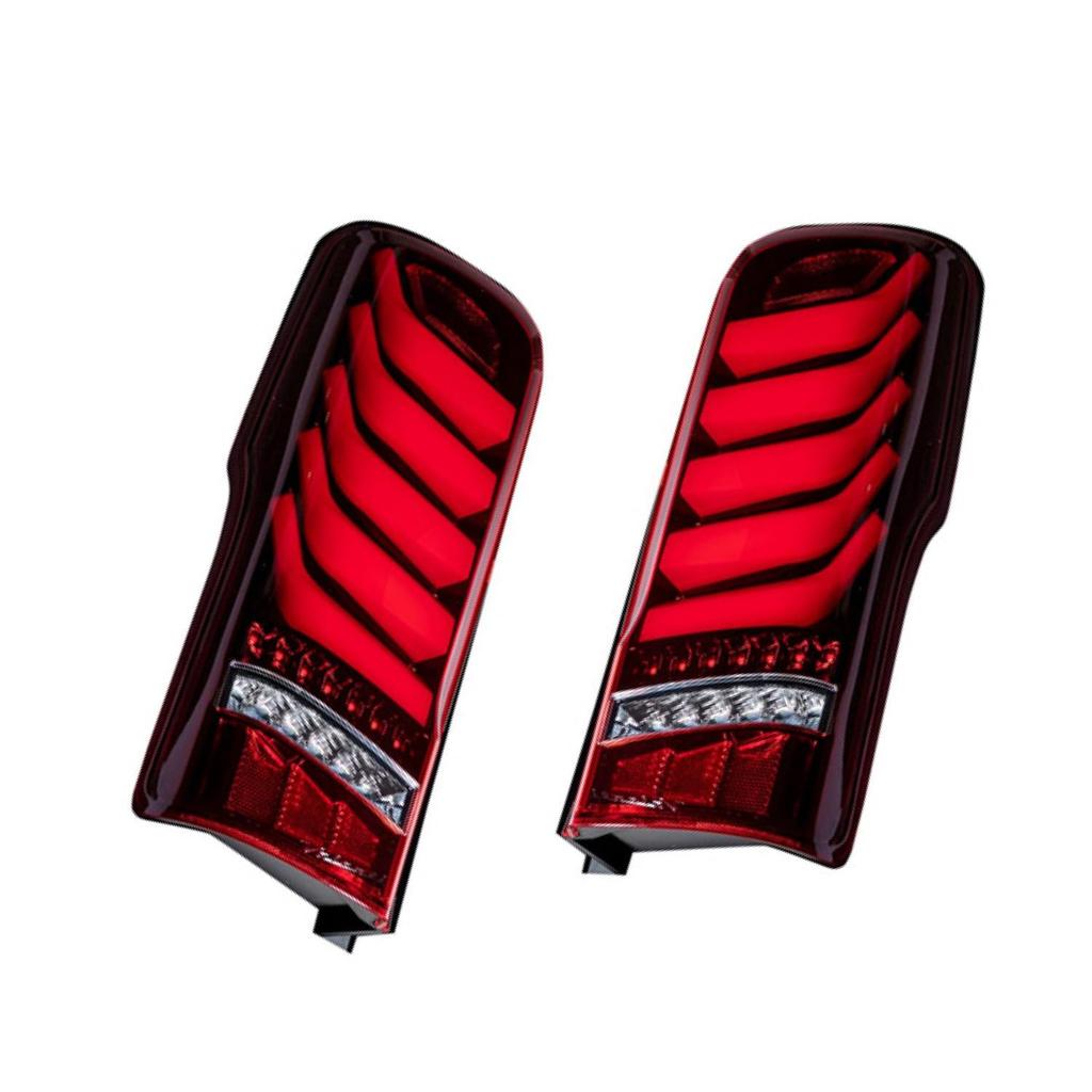 Valenti Jewel LED Tail Lamps ULTRA for Nissan Red Caravan/NV350 Caravan, Lens/Black, TN350NVU-RG-1