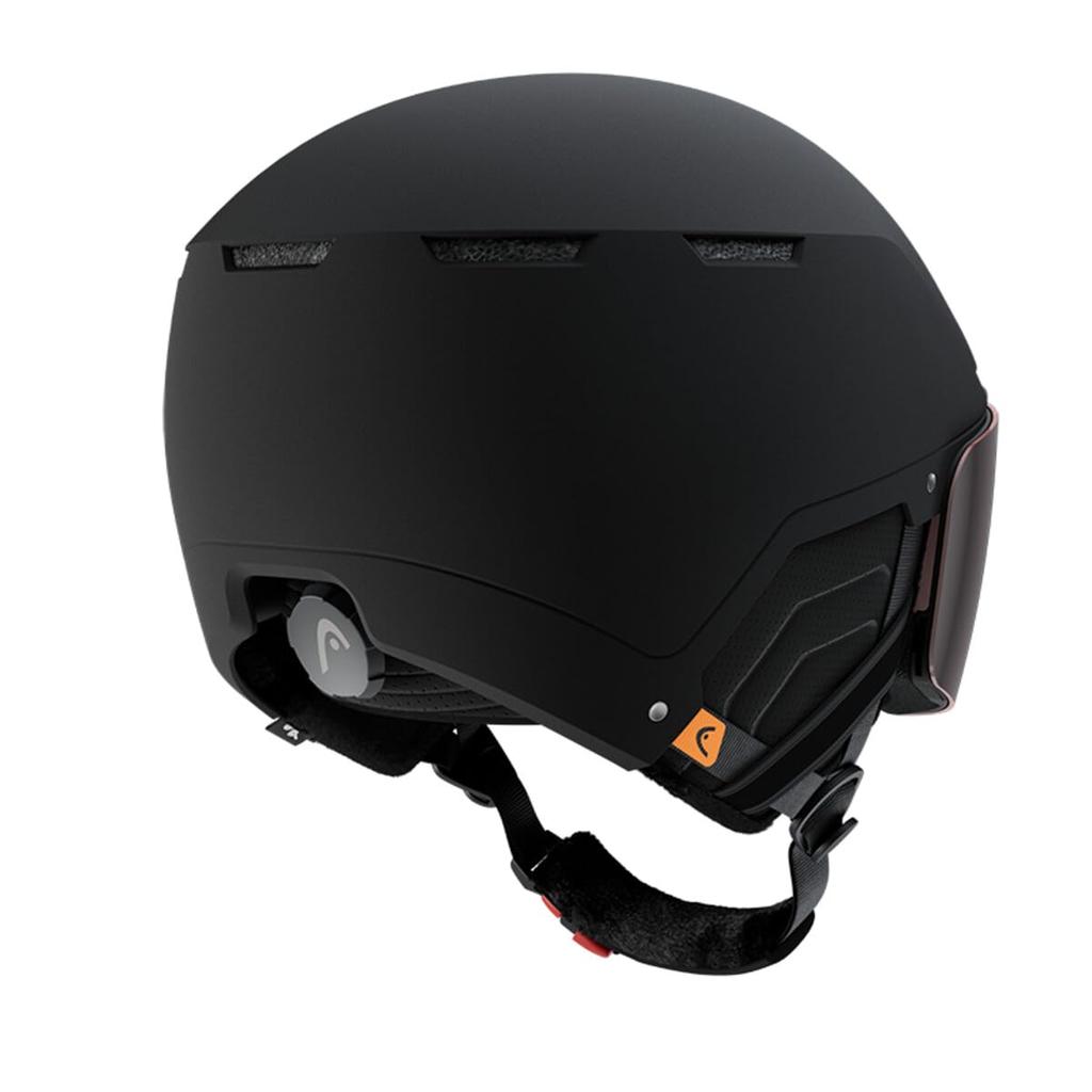 HEAD CINEMA Helmet with 2024 Ski/Snowboard Visor, Model, 326214, Black, O-XO
