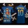 2026 One Piece Luffy Men Football Jersey Summer Short Sleeve Women T-shirt Cartoon Japan Style Anime Children Clothes Tee Tops