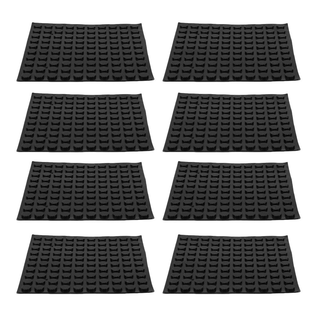 400pcs Tactile Labels Kit Set Silicone Braille Stickers Bump Dots Sticker for Visually Impaired 8mm Diameter Black