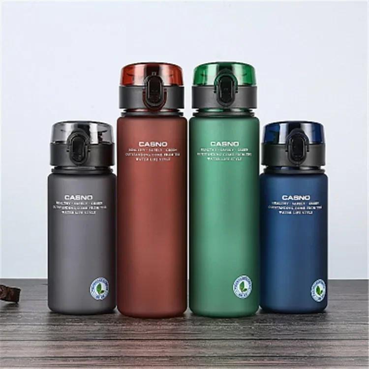 Portable Gym Travel Leakproof Drinking Water Bottle 560ml Plastic Frosted Fitness Lightweight Cups Outdoor Riding Bottles Gifts