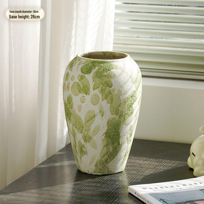 Wysokiej jakości chiński retro wazon ceramiczny: Ozdoba podłogowa do salonu do kompozycji kwiatowych