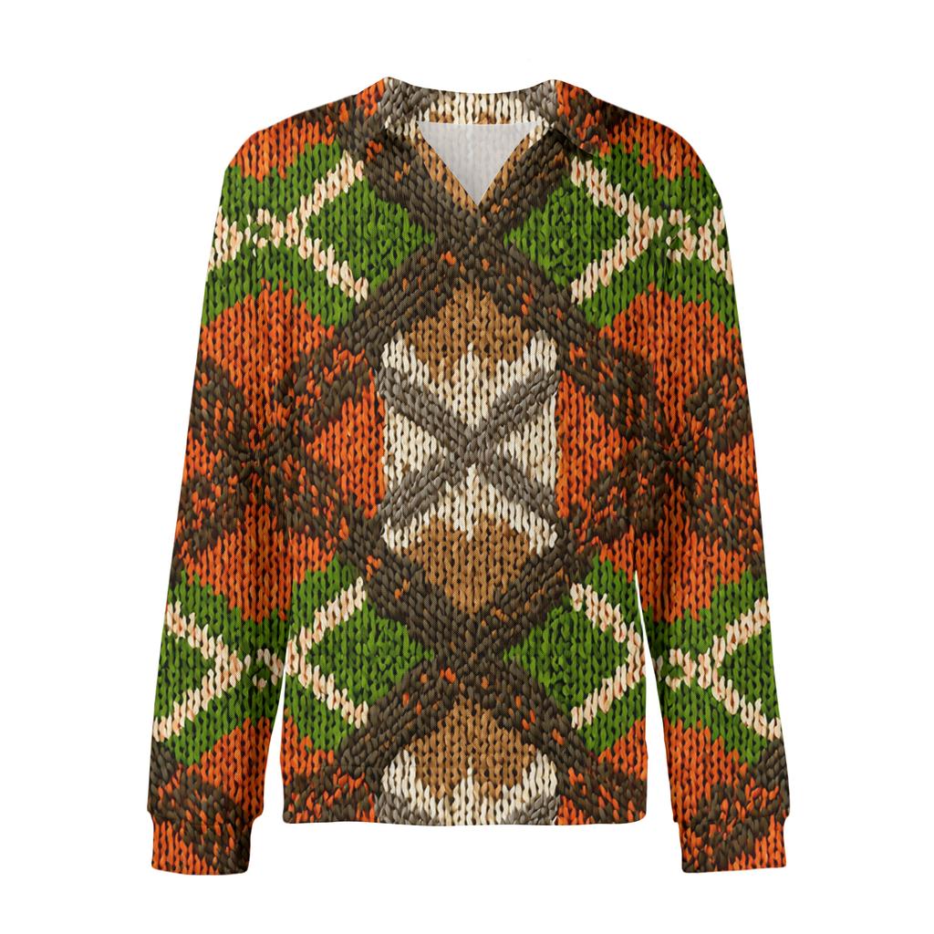 Pánské ležérní pletené základní triko s dlouhým rukávem a límečkem