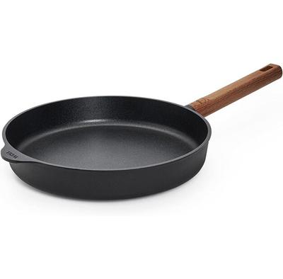 Woll Eco Logic QXR Cast Iron Induction Frying Pan 28 Cm with Wooden Handle (528WLCI-Q)