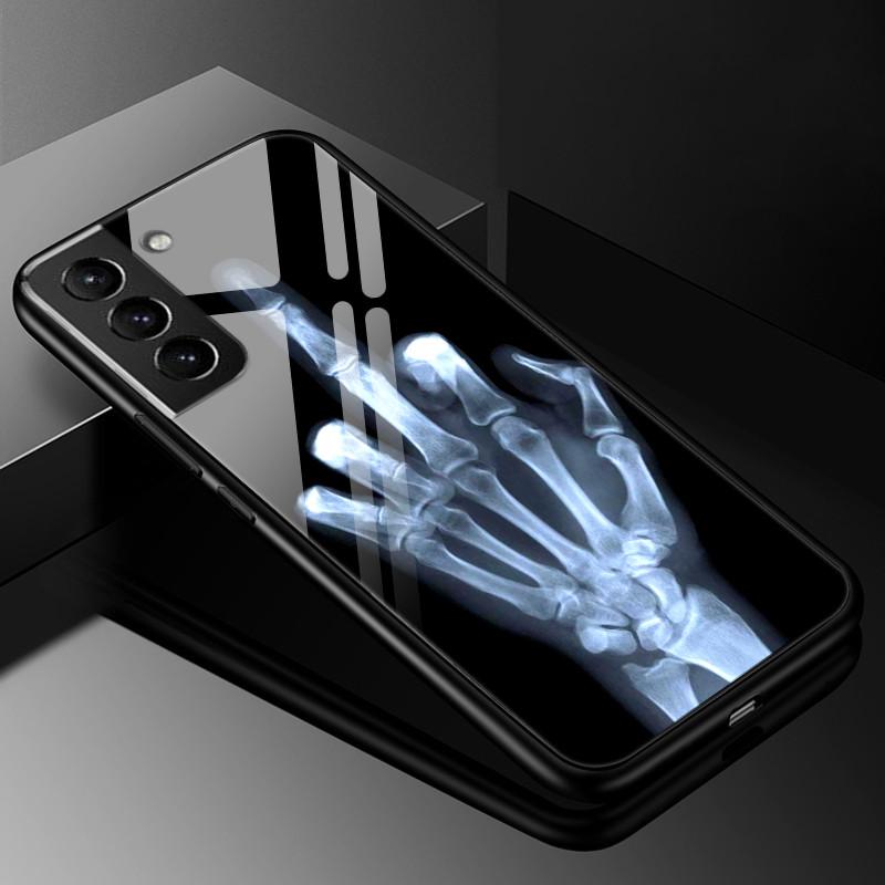 Tempered Glass Phone Case For Samsung S8 S20 Cover S21 Plus Ultra S21+ S21Plus Luxury Protection Hard Back Bumper S 21 S21Ultra S20 Plus