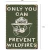 Smokey Bear Sign The the Forest SMOKEY BEAR THE Vintage Look Prevent SIGN Tin