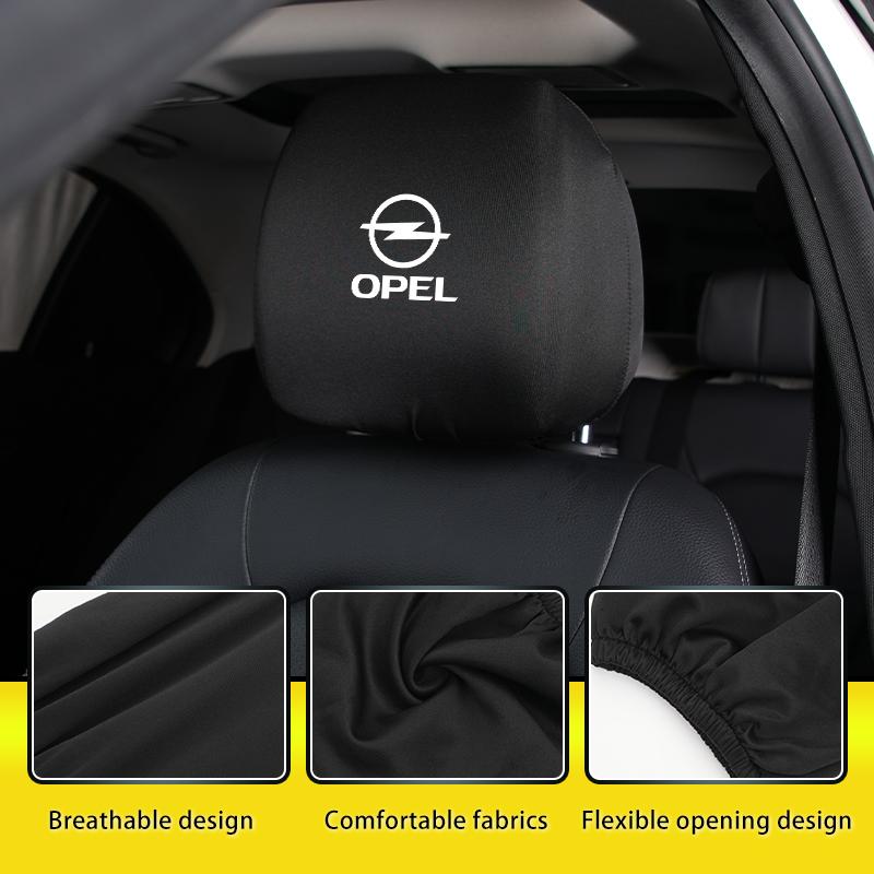 Universal Car Seat Headrest Cover Protective Cover Accessories For Opel Corsa Astra Insignia Vectra Zafira Meriva Mokka