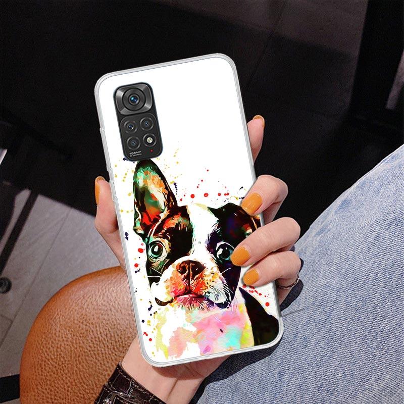 French Bulldog Dog Pug Phone Case For Xiaomi Redmi Note 15 14 13 12S 12 11 Pro Plus 14S 11S 11E 10 10S 11T 5G Personalized Cover