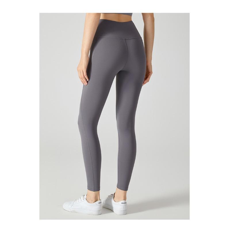 

Жіночі утеплені осінньо-зимові спортивні легінси для йоги з високою посадкою, що облягають XL сірий