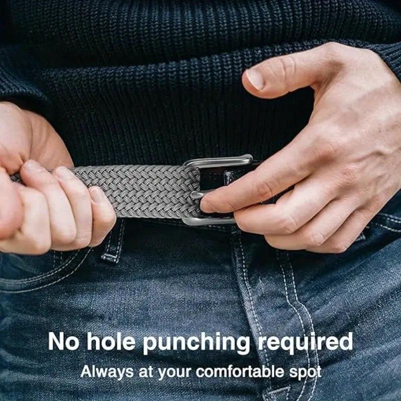 Unisex Elastic Pin Buckle Waist Belt - Versatile Fashion for Men & Women